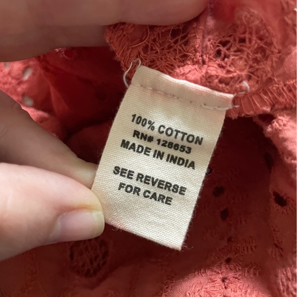 Joie 100% cotton sleeveless blouse - Picture 4 of 5